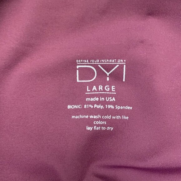 NWT DIY Define Your Inspiration Faux Leather Legging Cranberry Size Large - Picture 6 of 8